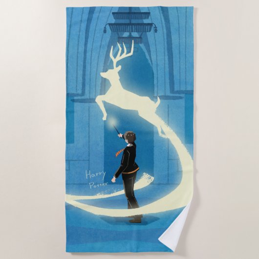 HARRY POTTER™ Patronus Schilderen Strandlaken (Voorkant)