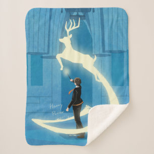 HARRY POTTER™ Patronus Schilderij Sherpa Deken