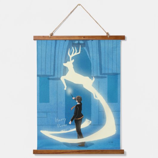 HARRY POTTER™ Patronus Schildering Hangend Wandkleed (Voorkant)