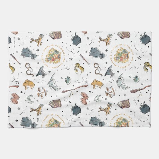 HARRY POTTER™-pictogrammen Theedoek (Horizontaal)