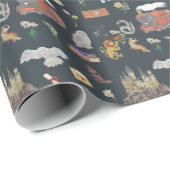 HARRY POTTER™ | Pictogrampatroon Cadeaupapier (Rol Hoek)