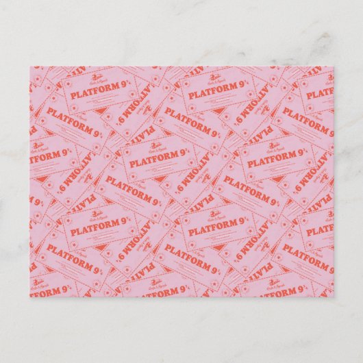 HARRY POTTER™ | Platforn 9 3/4 Tickets Briefkaart (Voorkant)