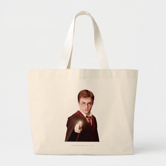 Harry Potter Points Wand Grote Tote Bag (Voorkant)