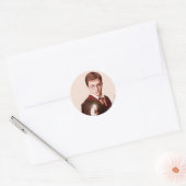 Harry Potter Points Wand Ronde Sticker (Envelop)