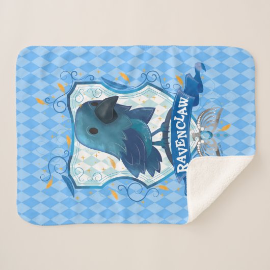 Harry Potter | RAVENCLAW™ Crest opladen Sherpa Deken (Voorkant (horizontaal))