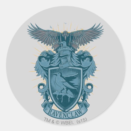 Harry Potter | Ravenclaw Crest Ronde Sticker (Voorkant)
