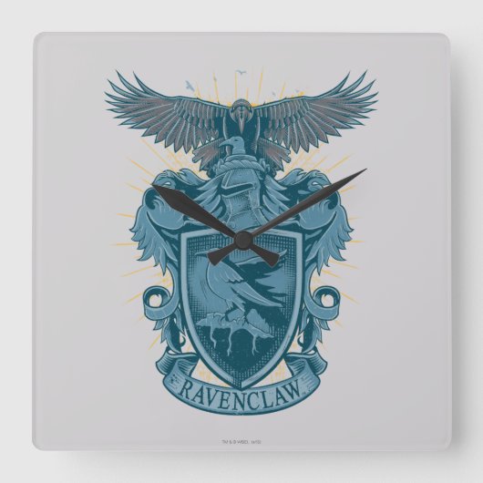 Harry Potter | Ravenclaw Crest Vierkante Klok (Voorkant)