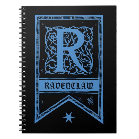 Harry Potter | Ravenclaw Monogram Vlag Notitieboek (Voorkant)