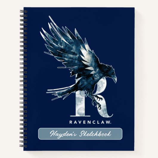 Harry Potter | RAVENCLAW™ Raven Waterverf tekening Notitieboek (Voorkant)