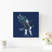 Harry Potter | RAVENCLAW™ Raven-Waterverf Vierkante Klok (Huis)