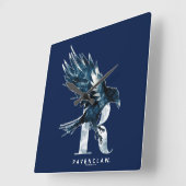 Harry Potter | RAVENCLAW™ Raven-Waterverf Vierkante Klok (Hoek)