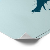 Harry Potter | RAVENCLAW™ Silhouet Typografie Poster (Hoek)