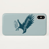 Harry Potter | RAVENCLAW™ Silhouette Typografie Case-Mate iPhone Case (Achterkant (horizontaal))