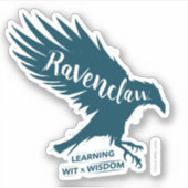 Harry Potter| RAVENCLAW™ Silhouette Typografie Sticker (Voorkant)