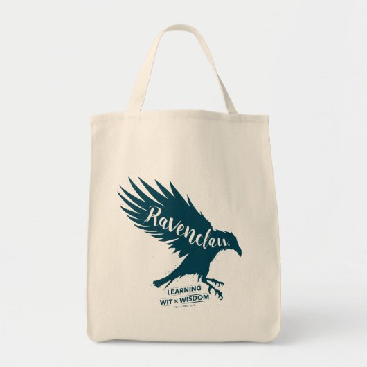 Harry Potter | RAVENCLAW™ Silhouette Typografie Tote Bag (Voorkant)