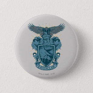 Harry Potter   Ravenclaw Wapen Ronde Button 5,7 Cm