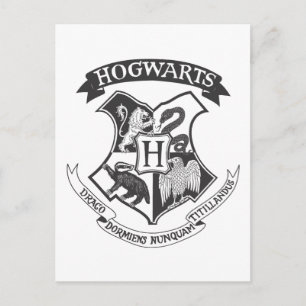 Harry Potter Retro Hogwarts Crest Briefkaart