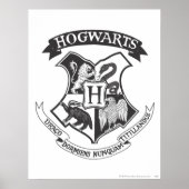 Harry Potter | Retro Hogwarts Crest Poster (Voorkant)