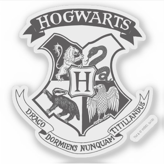 Harry Potter | Retro Hogwarts Crest Sticker (Voorkant)