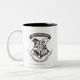 Harry Potter Retro Hogwarts Crest Tweekleurige Koffiemok