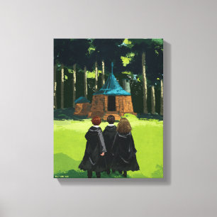 HARRY POTTER™, Ron & Hermione in Hagrid's Hut Canvas Afdruk