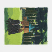 HARRY POTTER™, Ron & Hermione in Hagrid's Hut Fleece Deken (Voorkant (Horizontaal))