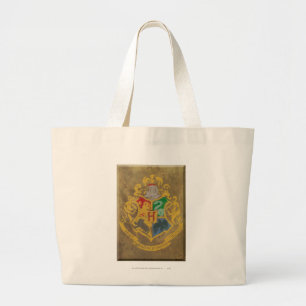 Harry Potter Rustic Hogwarts Crest Grote Tote Bag