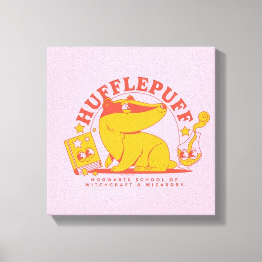 HARRY POTTER™ | Schattige HUFFLEPUFF™ Canvas Afdruk (Voorkant)