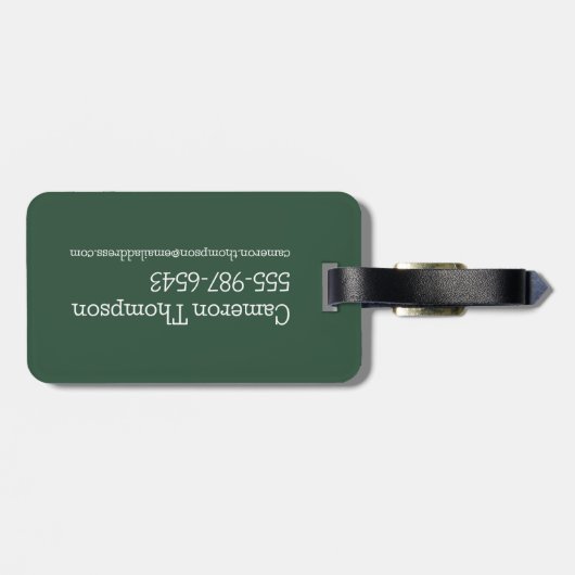 HARRY POTTER™ | SLYTHERIN™ Crest Bagagelabel (Achterkant horizontaal)