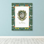 HARRY POTTER™ | SLYTHERIN™ Crest Canvas Afdruk (Insitu (Houten vloer))