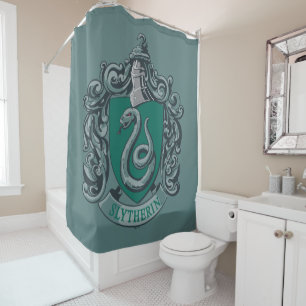 Harry Potter Slytherin Crest Green Douchegordijn
