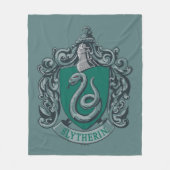 Harry Potter | Slytherin Crest Green Fleece Deken (Voorkant)