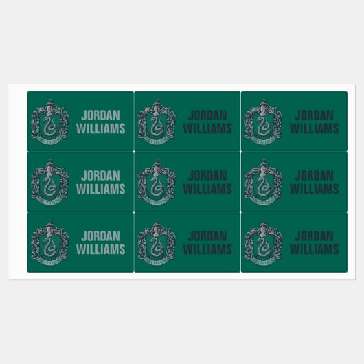 Harry Potter | Slytherin Crest Green Labels (Vel)