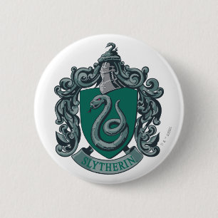 Harry Potter   Slytherin Crest Green Ronde Button 5,7 Cm