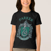 Harry Potter | Slytherin Crest Green Tri-Blend Shirt (Voorkant)