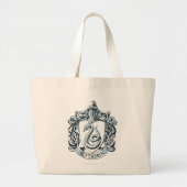 Harry Potter | Slytherin Crest - Ice Blue Grote Tote Bag (Voorkant)