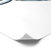 Harry Potter | Slytherin Crest - Ice Blue Poster (Hoek)