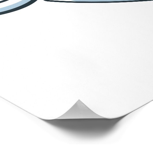 Harry Potter | Slytherin Crest - Ice Blue Poster (Hoek)