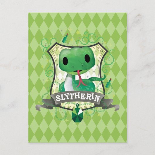 Harry Potter | SLYTHERIN™ Crest opladen Briefkaart (Voorkant)