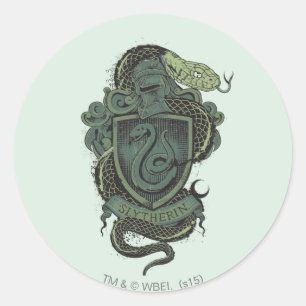 Harry Potter   Slytherin Crest Ronde Sticker