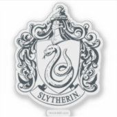 Harry Potter | Slytherin Crest - Zwart-wit Sticker (Voorkant)
