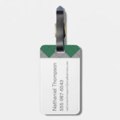 Harry Potter | Slytherin House Pride Crest Bagagelabel (Achterkant verticaal)