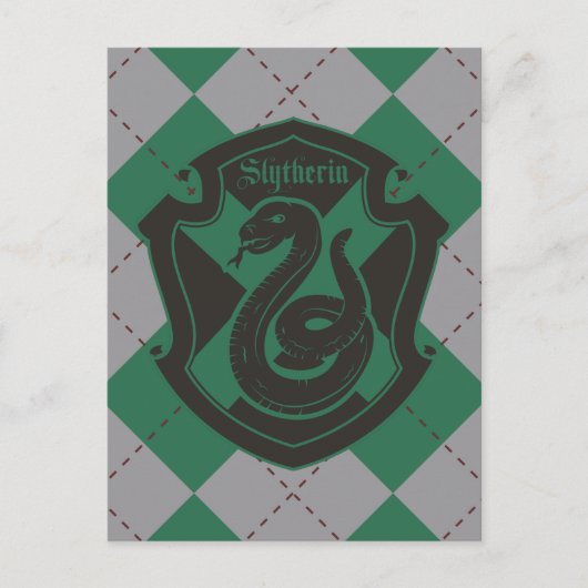 Harry Potter | Slytherin House Pride Crest Briefkaart (Voorkant)