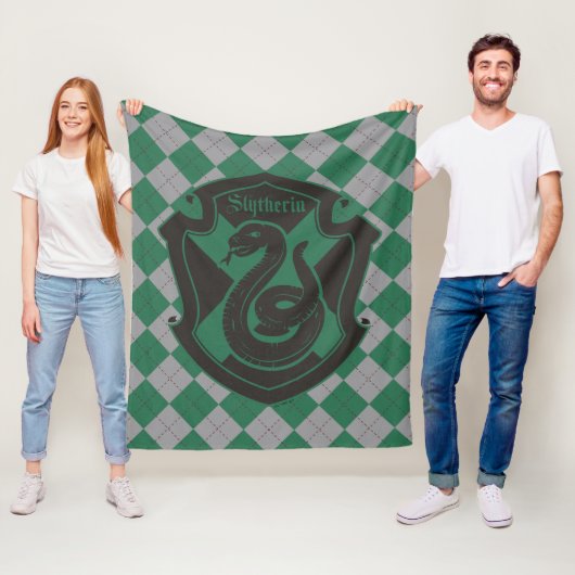 Harry Potter | Slytherin House Pride Crest Fleece Deken (In situ)