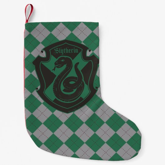 Harry Potter | Slytherin House Pride Crest Kleine Kerstsok (Voorkant)