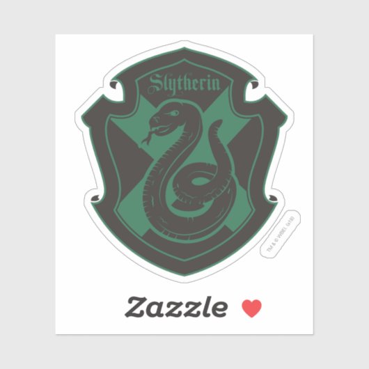 Harry Potter | Slytherin House Pride Crest Sticker (Vel)