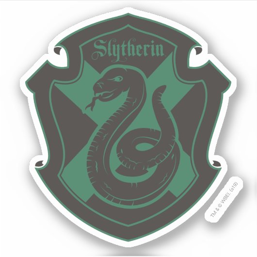 Harry Potter | Slytherin House Pride Crest Sticker (Voorkant)