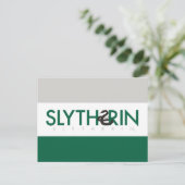 Harry Potter | Slytherin House Pride Logo Briefkaart (Staand voorkant)