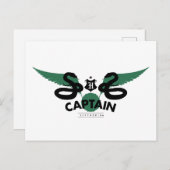 Harry Potter | SLYTHERIN™ House Quidditch Kapitein Briefkaart (Voorkant / Achterkant)