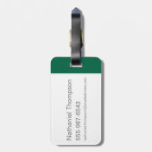 Harry Potter | SLYTHERIN™ House Quidditch Seeker Bagagelabel (Achterkant verticaal)